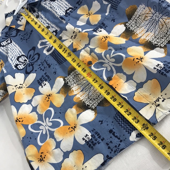 Pineapple Connection MES Sz S 100% Cotton Short Sleeve Button Down Shirt - Picture 4 of 10